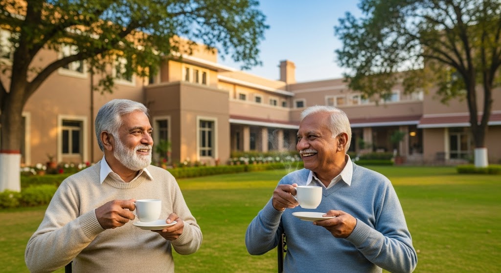 oldage home, old age home in India, Jagriti Dham, senior home, retirement living community