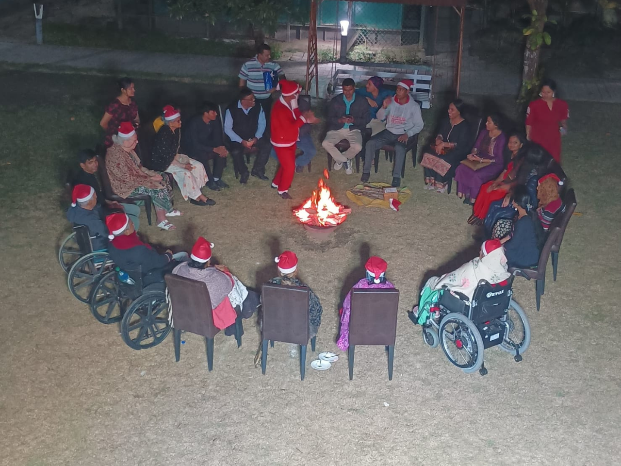 luxurious old age home in kolkata, senior living facilities in kolkata, old age home at kolkata, active senior communities in india, senior citizen accommodation, care homes for seniors, residential retreat for seniors, premium senior living Kolkata, retirement homes with festive activities, Jagriti Dham Christmas celebration