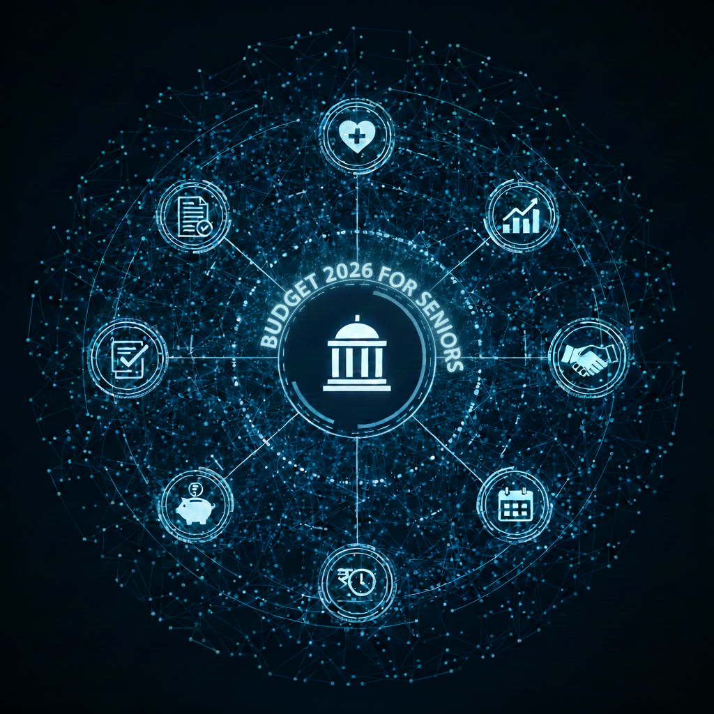 Union Budget 2026, senior citizens, Budget 2026 income tax relief, Section 80TTB limit 2026, Form 15H filing via depository NSDL CDSL, Ayushman Bharat for 70-plus benefits, Senior citizen railway concession update 2026, Geriatric caregiver training budget 2026, Best luxury senior living Kolkata (local intent), best elder care services in Kolkata, best old age home kolkata, elderly care homes, senior citizen care, independent living, 24 hour assisted living, short term respite care